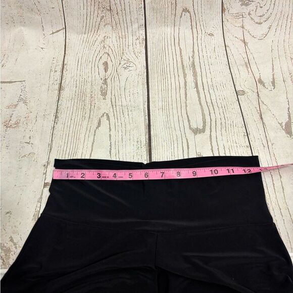 Last Tango Women’s Pants Black Stretch Extra Wide Leg Raw Hem - Picture 5 of 11